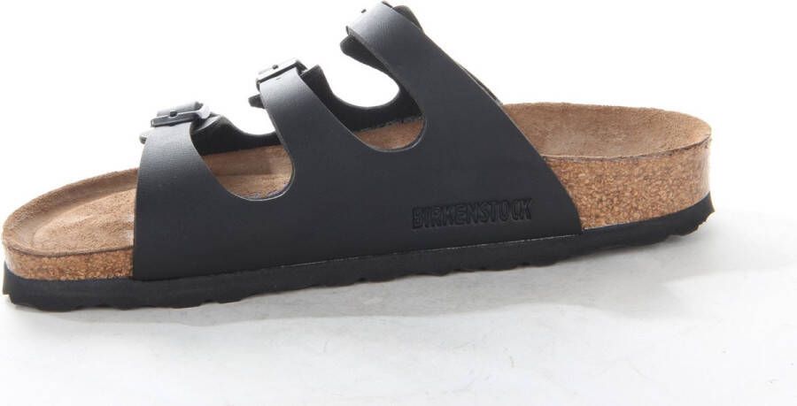 Birkenstock Florida Slippers Dames Zwart