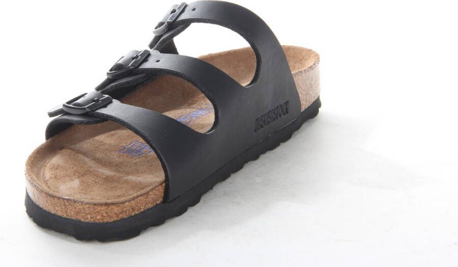 Birkenstock Florida Slippers Dames Zwart