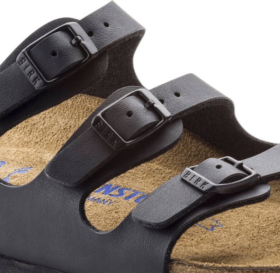 Birkenstock Florida Slippers Dames Zwart