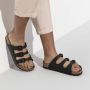 BIRKENSTOCK Slippers Dames Soft Foodbed Maat: 42 Materiaal: Leer Kleur: Zwart - Thumbnail 12