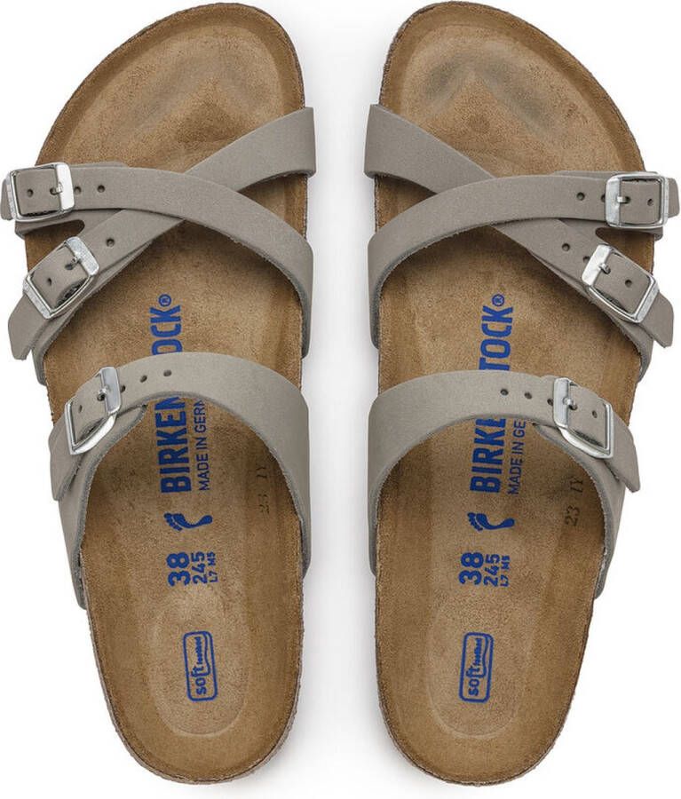 Birkenstock Franca Dove Gray 1023354 smalle wijdte