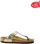 Birkenstock Stijlvolle Dames Gesp Flip Flops Geel Dames - Thumbnail 5