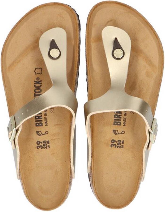 Birkenstock Gizeh Dames Slippers Gold Narrow-fit