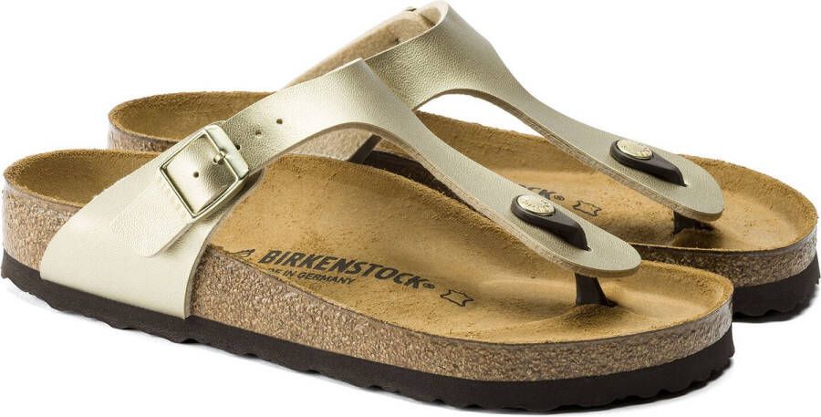 Birkenstock Gizeh Dames Slippers Gold Narrow-fit