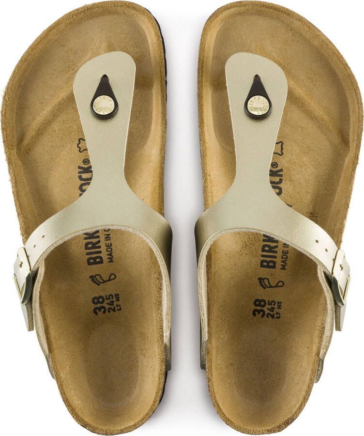 Birkenstock Gizeh Dames Slippers Gold Narrow-fit