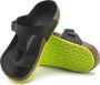 Birkenstock Gizeh Kids Slippers Desert Soil Black Lime Narrow-fit - Thumbnail 7