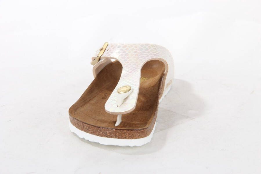 Birkenstock Gizeh Sportieve slippers Meisjes Beige BF Shiny Snake Cream - Foto 13