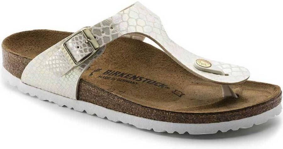 Birkenstock Gizeh Sportieve slippers Meisjes Beige BF Shiny Snake Cream - Foto 7