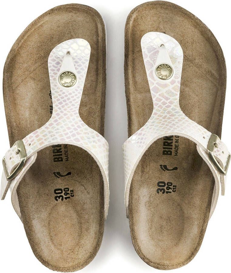 Birkenstock Gizeh Sportieve slippers Meisjes Beige BF Shiny Snake Cream - Foto 9