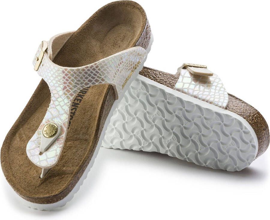 Birkenstock Gizeh Sportieve slippers Meisjes Beige BF Shiny Snake Cream - Foto 11