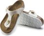 Birkenstock Gizeh Sportieve slippers Meisjes Beige BF Shiny Snake Cream - Thumbnail 11