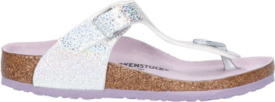 Birkenstock Gizeh meisjes slipper Zilver