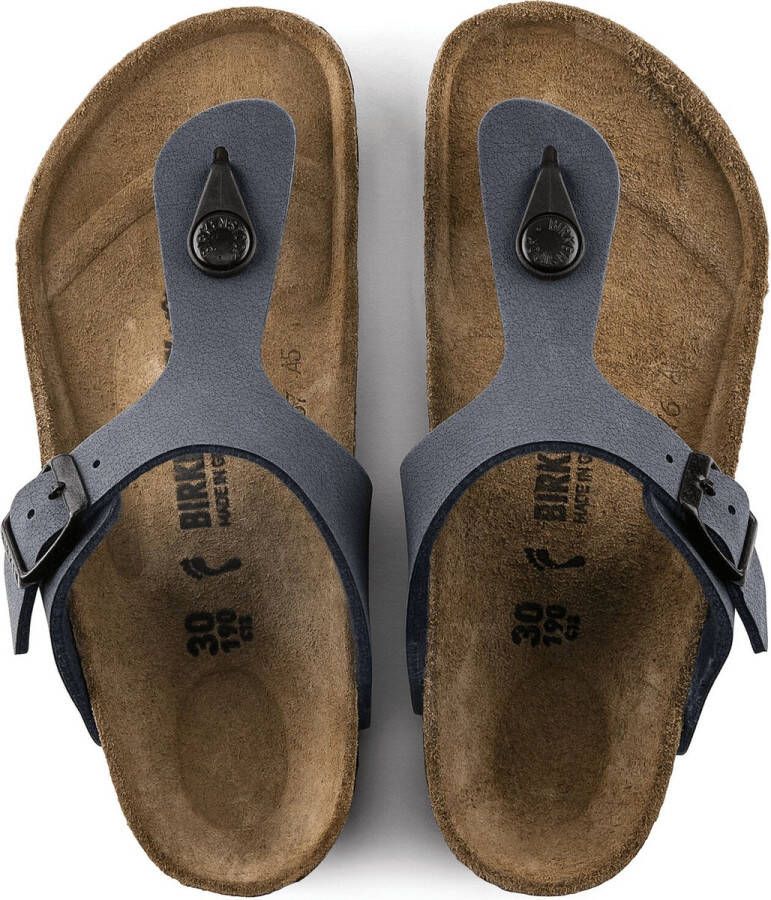 Birkenstock Gizeh Navy regular Birko-Flor Nubuck