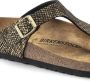 Birkenstock Women's Gizeh BF Shiny Python Sandalen Normal bruin - Thumbnail 12