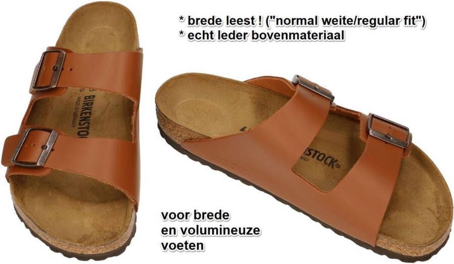 Birkenstock - cognac caramel pantoffels & slippers - Foto 5