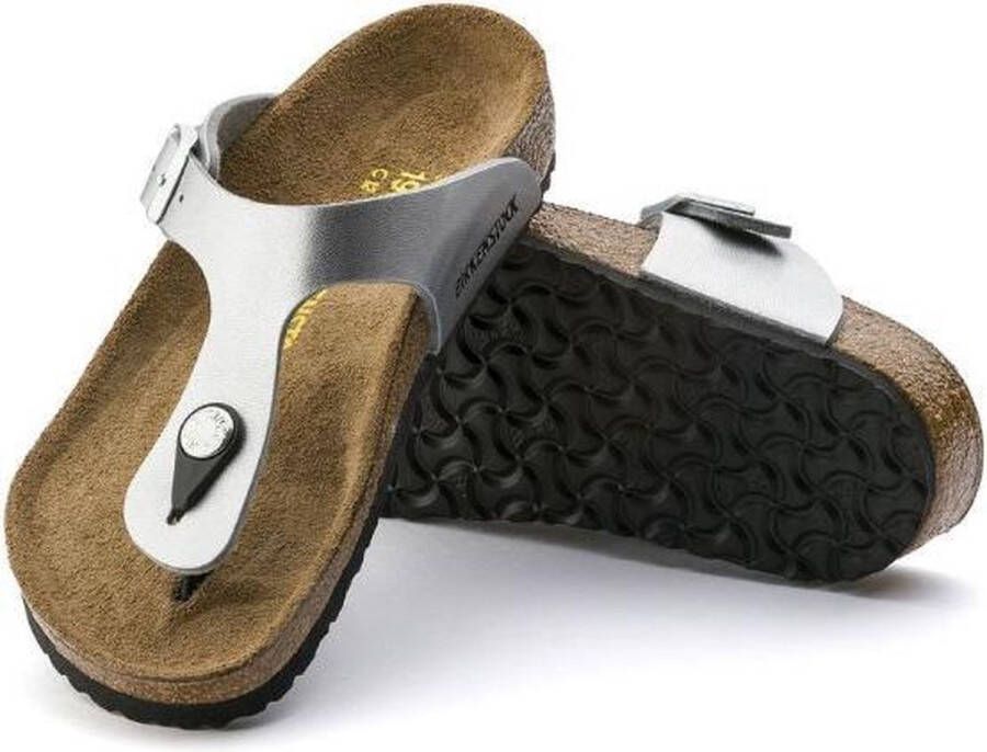 Birkenstock Jongens Slippers Gizeh Kids Zilver