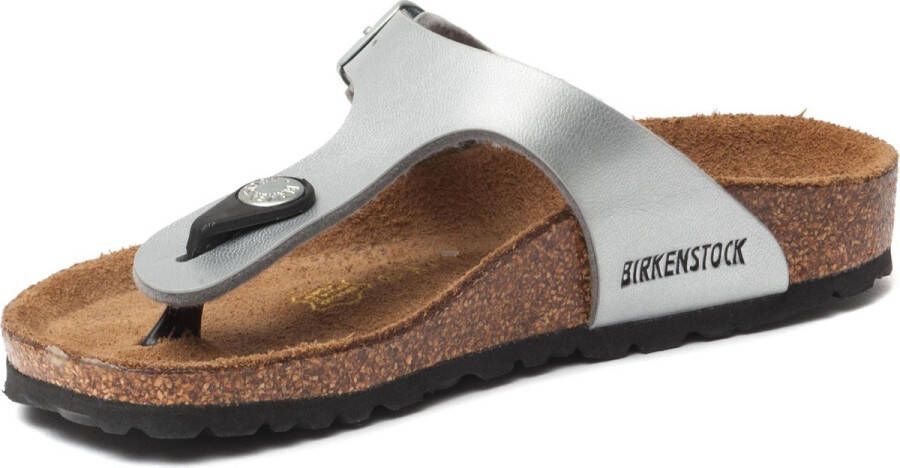 Birkenstock Jongens Slippers Gizeh Kids Zilver