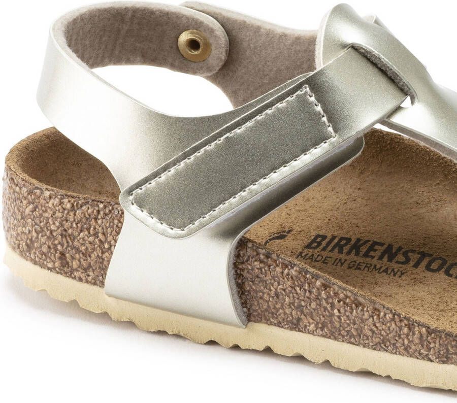 Birkenstock Kairo Kids Sandalen Electric Metallic Gold Narrow-fit Goud Imitatieleer