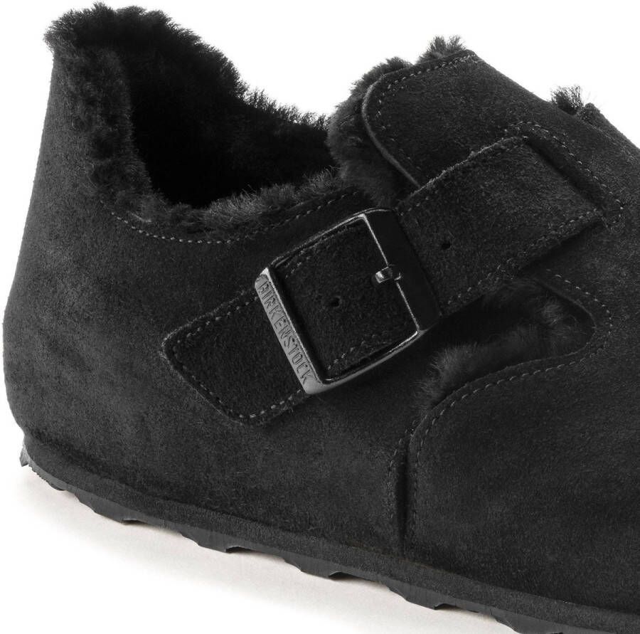 Birkenstock London VL Shearling Nar Dames Clogs Black