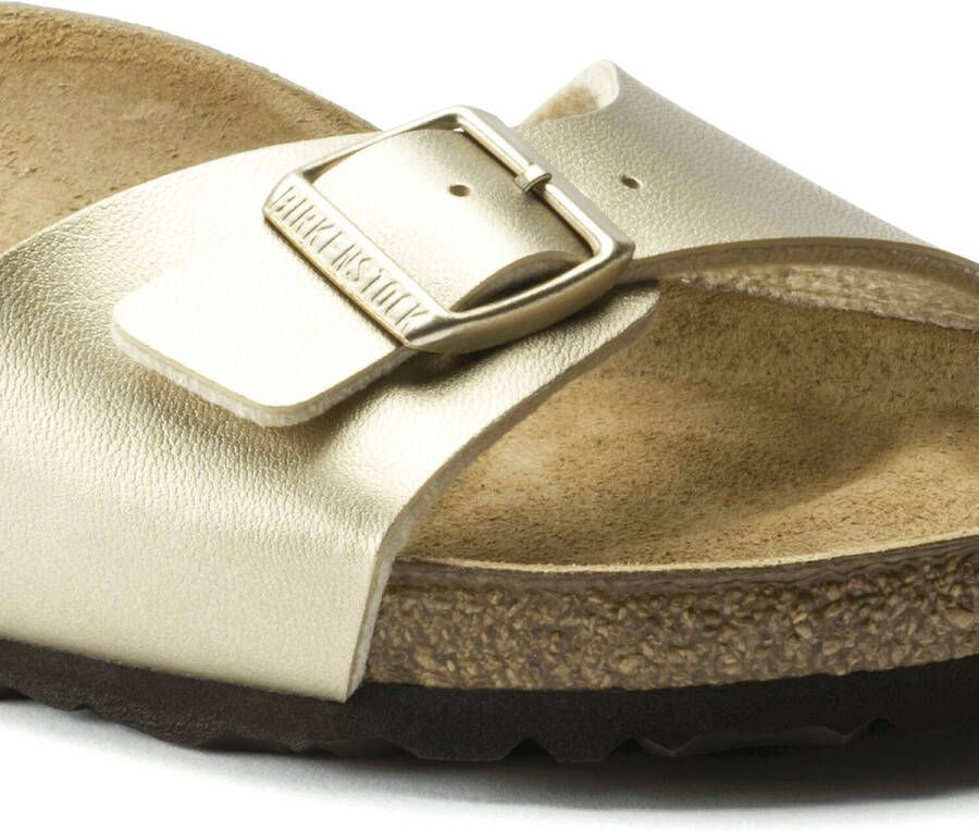 Birkenstock Madrid BF Gold Narrow Dames Slippers Gold