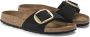 Birkenstock Madrid Dames Slippers Midnight Narrow fit | Blauw | Nubuck - Thumbnail 15