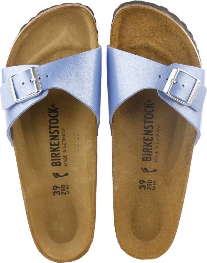 Birkenstock Madrid BS dames sandaal blauw - Foto 4