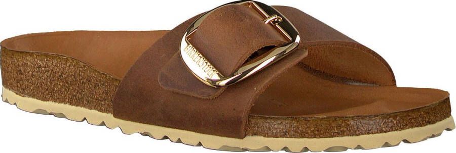 Birkenstock Madrid Dames Slippers Small fit Cognac