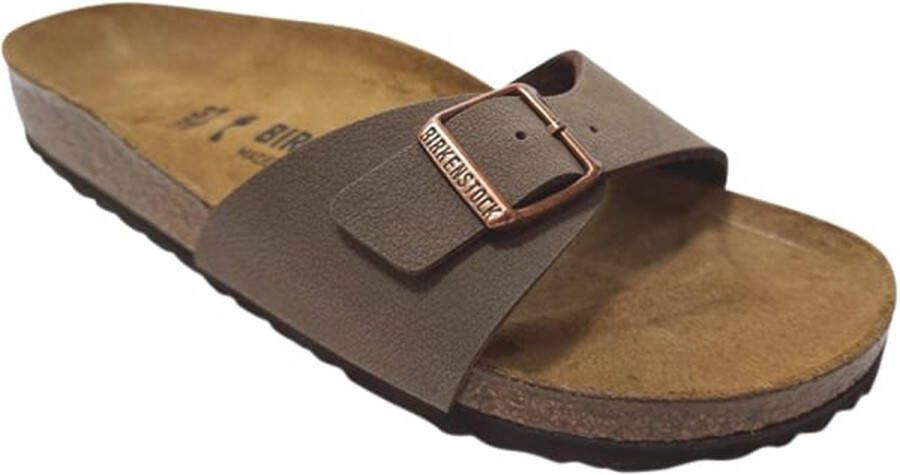 Birkenstock Slippers Madrid in smalle schoenwijdte met verstelbare gesp - Foto 13