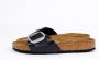 BIRKENSTOCK Slippers Dames Madrid Big Buckle Dames Maat: 40 Materiaal: Leer Kleur: Zwart - Thumbnail 14