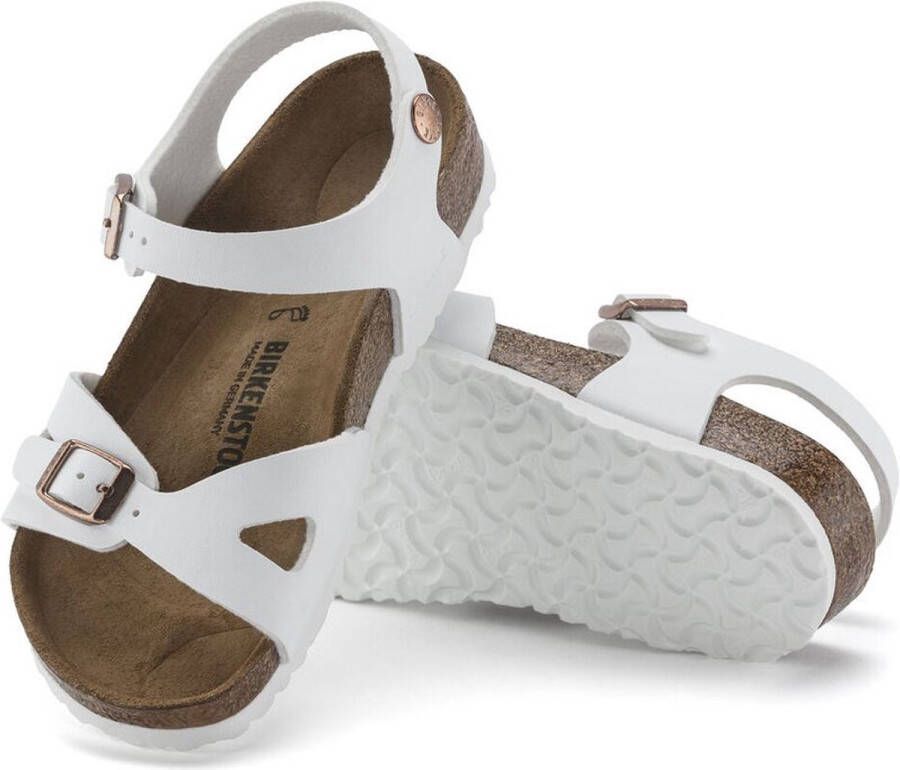 Birkenstock Meisjes Rio KIds White Birko Flor WIT