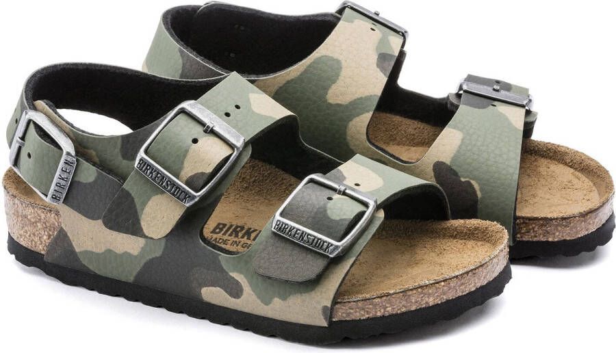 Birkenstock Milano Kids Sandalen Desert Soil Camouflage Khaki Narrow fit | Groen | Imitatieleer - Foto 13