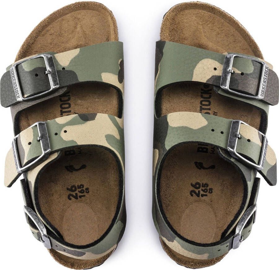 Birkenstock Milano Kids Sandalen Desert Soil Camouflage Khaki Narrow fit | Groen | Imitatieleer - Foto 15