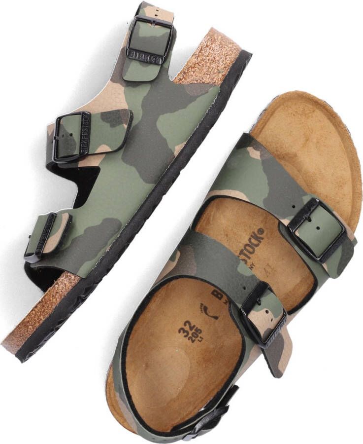 Birkenstock Milano Kids Sandalen Desert Soil Camouflage Khaki Narrow fit | Groen | Imitatieleer - Foto 10