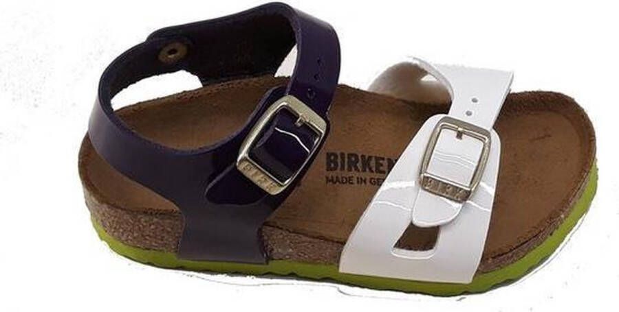 Birkenstock rio kids tropical wit lila smal