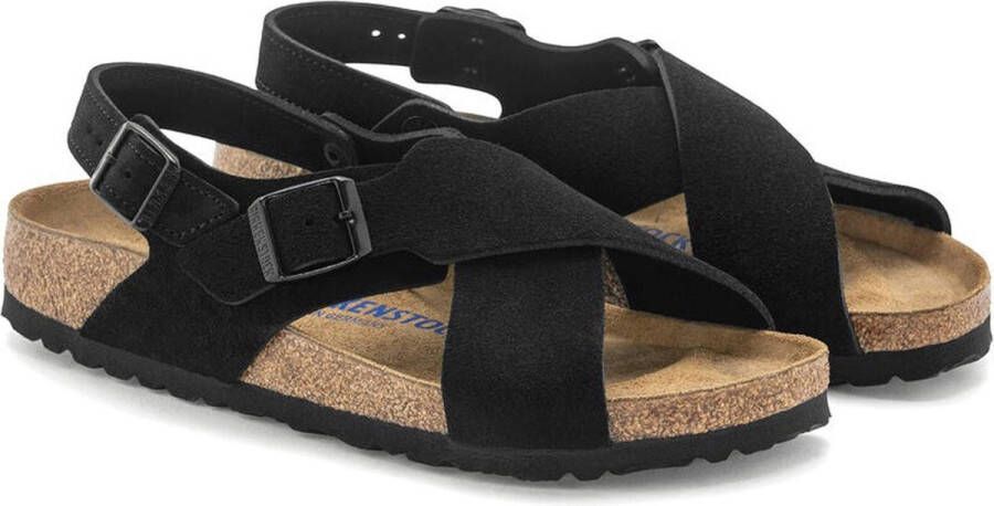 Birkenstock Sandalen Tulum Zwart Suede