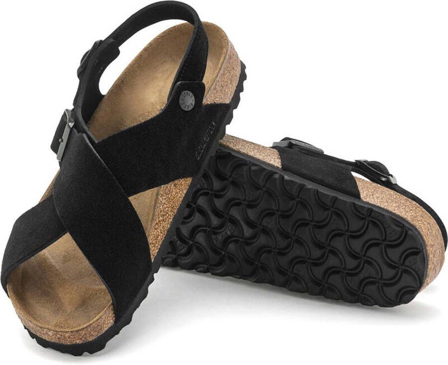 Birkenstock Sandalen Tulum Zwart Suede