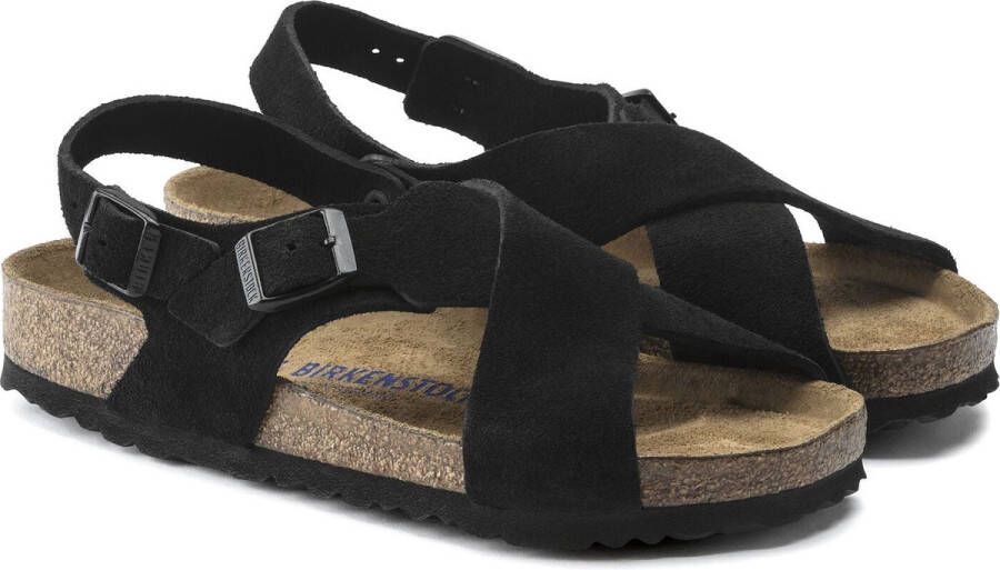 Birkenstock Sandalen Tulum Zwart Suede