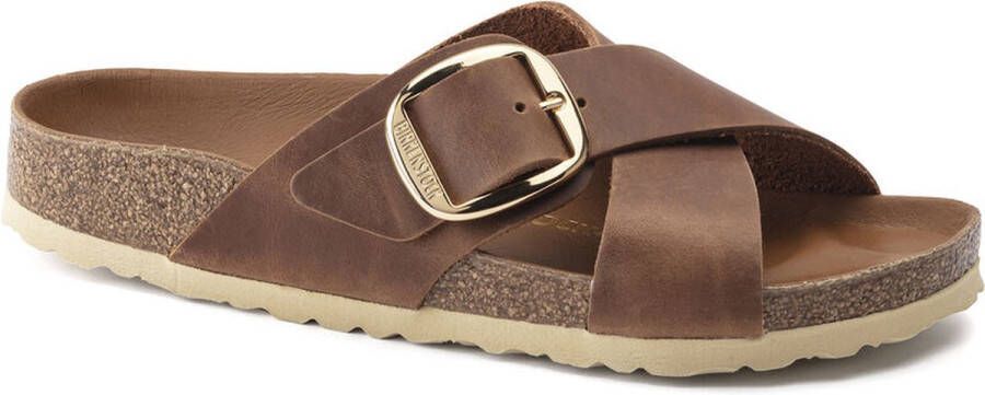 Birkenstock Siena Big Buckle Cognac narrow fit