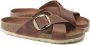 Birkenstock Siena Big Buckle Dames Slippers Cognac Narrow-fit - Thumbnail 11