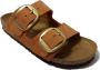 BIRKENSTOCK Arizona | Burnt Orange Nar Oranje Nubuck Platte sandalen Unisex - Thumbnail 6