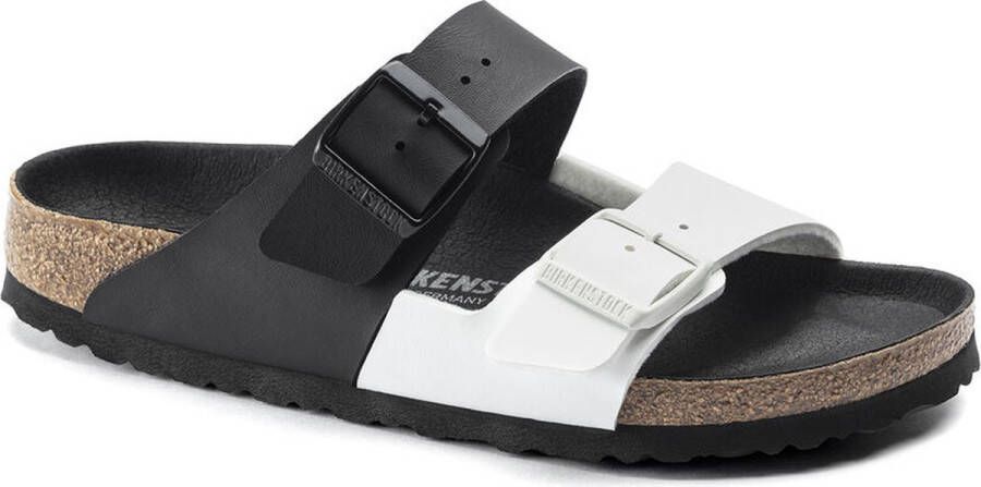 Birkenstock Slipper Arizona Split 1019712 Zwart Wit Smal