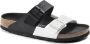 Birkenstock ;Zwarte en Witte Dames Slippers; Black Dames - Thumbnail 7