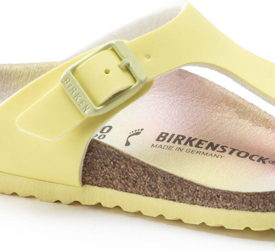 Birkenstock Gizeh Kids Slippers Candy Ombre Yellow Narrow fit | Geel | Imitatieleer