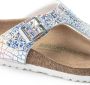 Birkenstock Gizeh Kids Slippers Flashy Hologram Silver Narrow fit | Zilver | Microvezel - Thumbnail 4