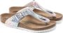 Birkenstock Gizeh Kids Slippers Flashy Hologram Silver Narrow fit | Zilver | Microvezel - Thumbnail 6