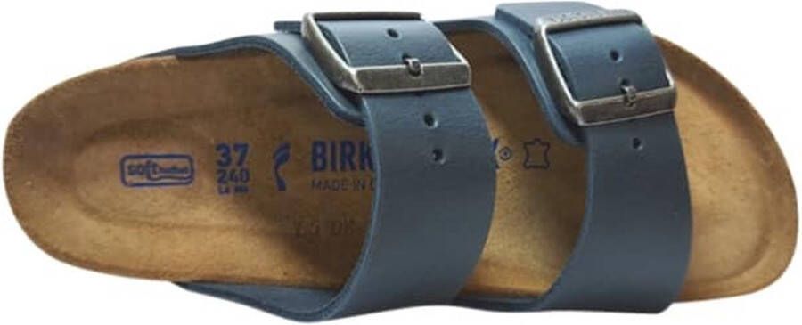 Birkenstock Blauwe Leren Sliders voor Blue - Foto 11