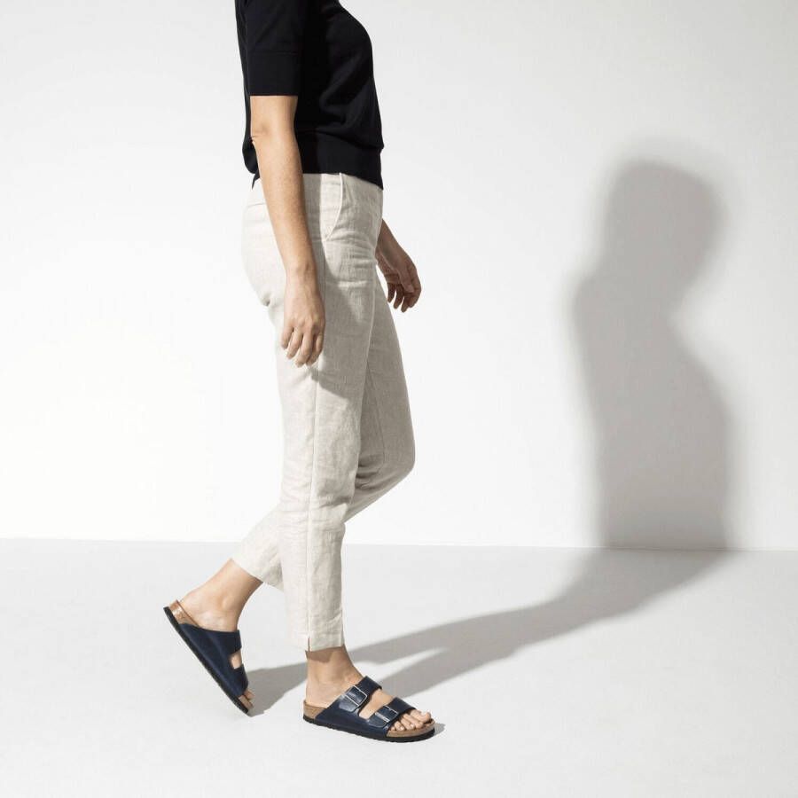 Birkenstock Blauwe Leren Sliders voor Blue - Foto 4