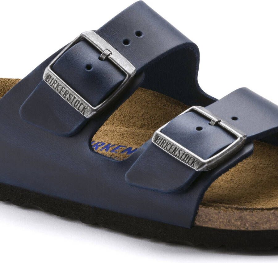 Birkenstock Blauwe Leren Sliders voor Blue - Foto 8