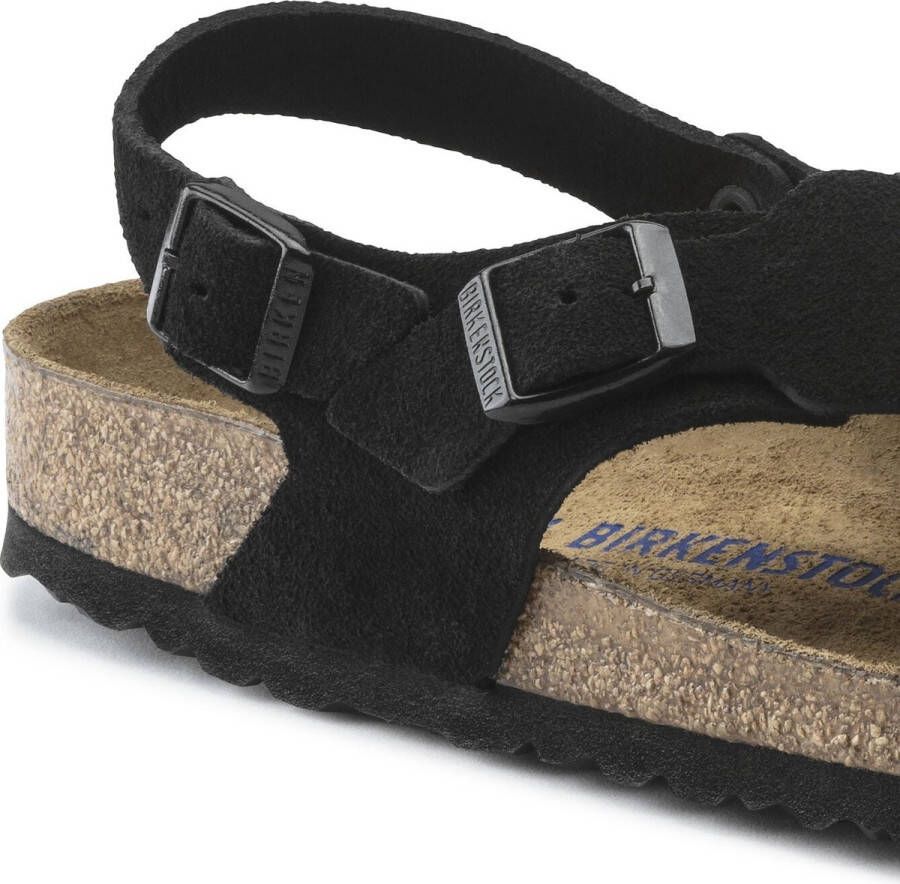 Birkenstock Tulum Dames Sandalen Black Narrow-fit Zwart Suède