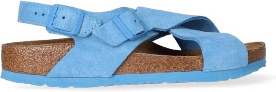 Birkenstock Tulum Sandalen blauw Suede Dames